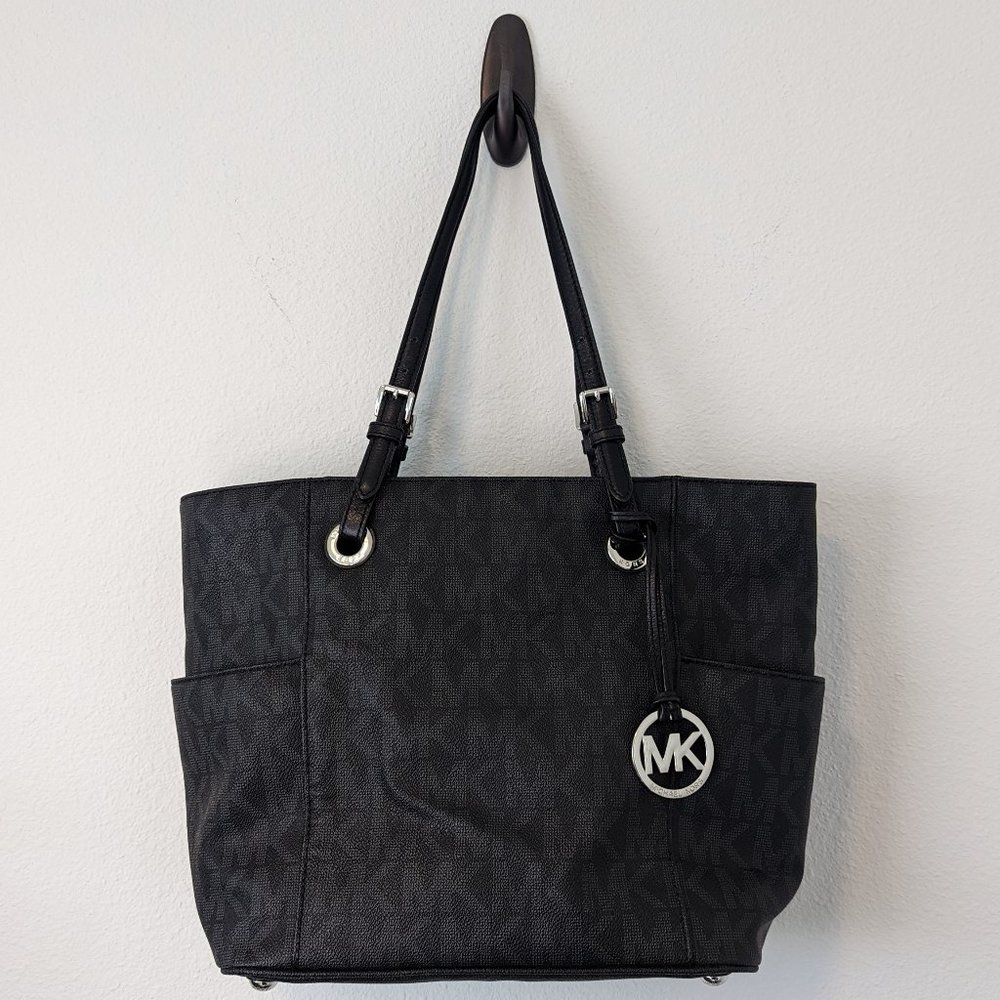 original Michael Kors large black east/west jet set tote purse